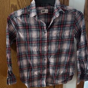 SO Multicolor Plaid Shirt